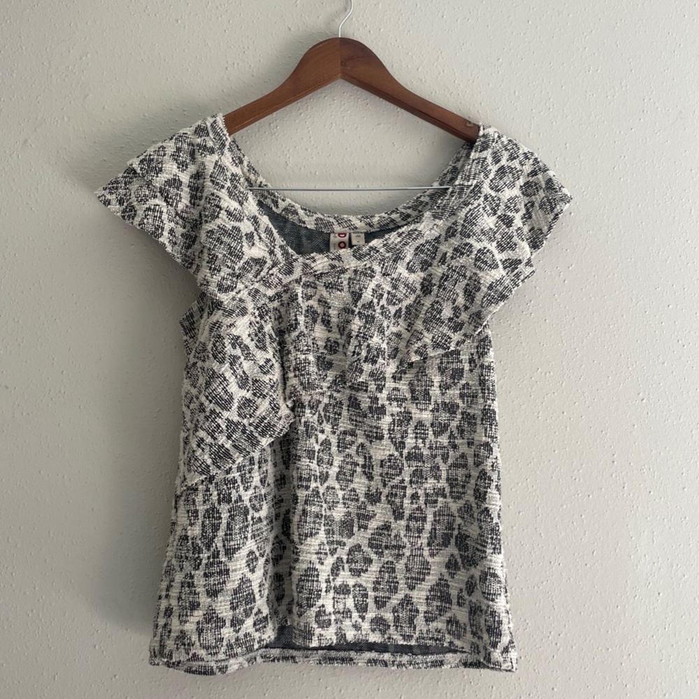 Anthropologie Dolan Ruffle Top Blouse